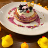 カフェ パンプルムゥス - 料理写真:6月限定　ブルーベリーチーズパンケーキ