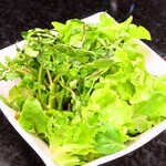 牛たん Kaiseki 千乃 - クレソンのグリーンサラダ