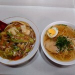 とり秀 - 令和3年5月 ランチタイム
中華丼セット(中華丼＋ラーメン) 900円