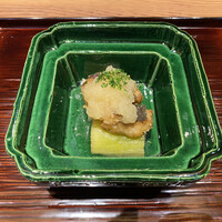 京味 もと井 - いさきの唐揚げ、翡翠茄子