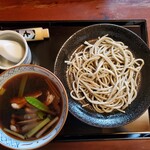 Tsuchi Ai Yabu - 鴨せいろそば(1900円) ＋粗挽き太打ち麺(200円)