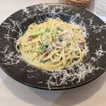 Riposo - 《 パスタ 》 生ハムと小松菜のクリームパスタ