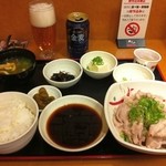 宮本むなし 近鉄阿部野橋駅前 阿倍野筋店 - H.24.10.07.夜 豚しゃぶ定食