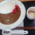 軽食喫茶 ふれ愛 - 市役所カレー　ビーフカレーはんじゅく卵つきミャ