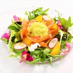 Marinated Tasmanian Salmon ~ Served with Mojito Granita ~