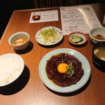 元祖くじら屋 - 鯨肉刺し定食1,200円 202106