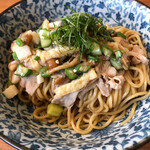 ラーメン イッケン - ネバネバ油そば850円税込ワシワシの麺が醤油風味で美味しい！