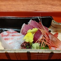 割烹 春 - しま甘えび　カツオ　真鯛