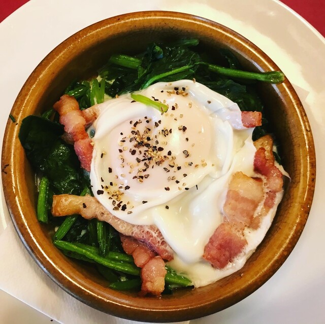 フレッシュほうれん草とタラゴンのサラダのレシピ