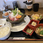 大阪産料理 空 - なにわ黒牛の陶板定食