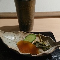 うなぎ時任 - お茶と香の物