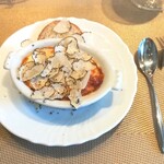 La Brianza - トリュフグラタンピエモンテ風サマートリュフ。人気のスペシャリテメニュー。ずいぶんな回数いただいていますが、まだまだ飽きませんね♪ シンプルで分かりやすい組み合わせと素材やレシピの素晴らしさテッパン☆