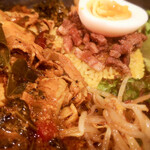 SPICY CURRY 魯珈 - ろかプレート(限定の東南アジア風豚バラと高菜カレー)