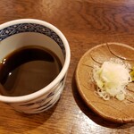 そば処 とき - つけ汁と薬味