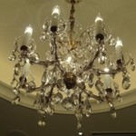 アピシウス - 個室のシャンデリア