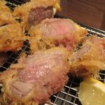 洋食かつ　兎 - ラムかつ断面