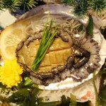 福松荘 - アワビのお刺身