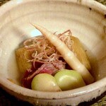 御料理 寺沢 - ローストビーフと煮物