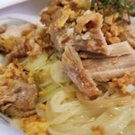 塩そば専門店 桑ばら - 冷やし塩油そば＋半熟玉子