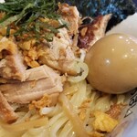 塩そば専門店 桑ばら - 冷やし塩油そば＋半熟玉子