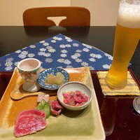 肉料理ふくなが - 赤身肉のステーキコースの前菜