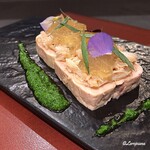 カーサ・デル・チーボ - 鮟鱇の肝のﾃﾘｰﾅと毛蟹のｲﾝｻﾗｰﾀ