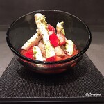 カーサ・デル・チーボ - ﾎﾜｲﾄﾁｮｺのﾊﾟﾝﾅｺｯﾀとｲﾁｺﾞとｱｰﾙｸﾞﾚｲのｿﾙﾍﾞ