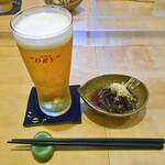 天ぷら処 こさか - 生ビール ＆ お通し