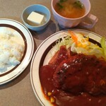 Takami - ■ハンバーグランチ
                        　　(ライス、サラダ、味噌汁、コーヒー付き)
