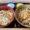 やぶ富 - 「Bセット／かつ丼＋ぶっかけそば」1,000円也。税込。