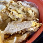 やぶ富 - かつ丼 接写。