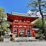 あぶり餅 本家 根元 かざりや - 今宮神社 楼門