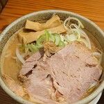 麺 一直 - 味噌スープ