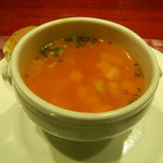 ミネストローネと自家製パン