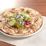 Highland Tomato and Mortadella Salad Pizza