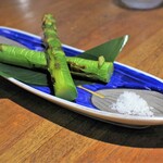 魚沼釜蔵 - 焼アスパラ