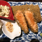 糀や仁太郎 - 宮城サーモンレアフライ定食