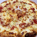 Pizza Hut - 完熟トマトのチーズ＆チーズ（Lサイズ）+チーズクラスト…税込1512円（通常価格税込3024円）+0円（通常価格税込432円）