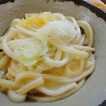 あおき - 釜玉うどん（大：350円）