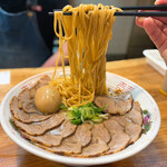 中華そば 白華楼 - ラーメン肉増 920円
            煮たまご 110円