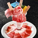 [All-you-can-eat with 18 meats only] Enjoy course of 100 items including 3 kinds of Sendai beef, 4 major specialties, and Cow tongue ⇒ 4,620 yen *1D system