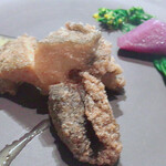 志摩観光ホテル　ベイスイート - 黒鮑にはシャンパンソースです