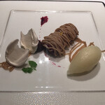 志摩観光ホテル　ベイスイート - モンブランとバニラアイス