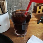 ムロマチカフェハチ - 食後のアイスコーヒー