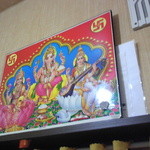 バーワルチー - 壁に飾られたインドの神様