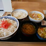 吉野家 - 牛丼特盛Bセット+牛蒡サラダ