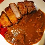 マーシュ亭 - カツカレーランチ ご飯少なめ(￥1200)。カツの美味しさを堪能できました。