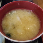 炭火焼 築地本鮪 あべにう - 味噌汁