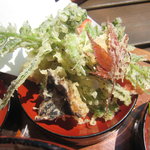 手打そば　もみじ野 - 天ぷら