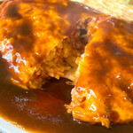 カフェ アンド ダイニング 蕎麦 廣 - 昔ながらのオムライス（デミグラスソース）